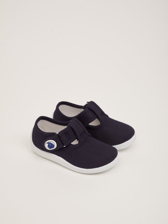 Navy Blue Canvas Summer Shoes (D18211) | $12