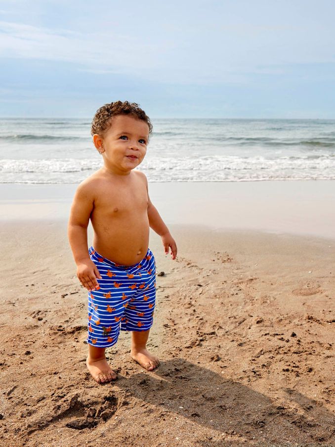 Blue Crab Swim Shorts with Integral Nappy (D18311) | $9
