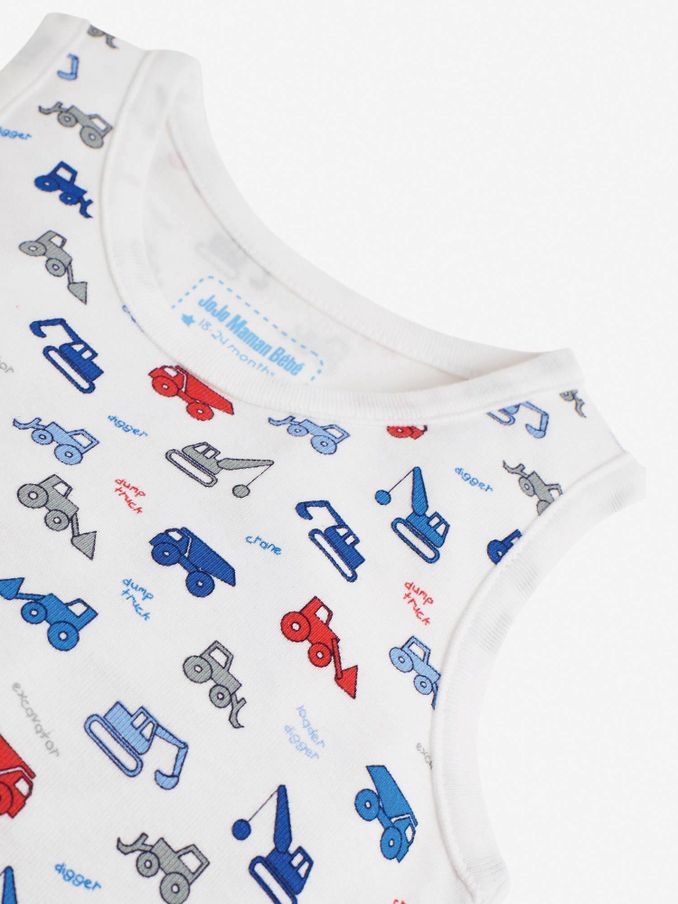 3-Pack Digger Boys' Vest Set in Blue (D18320) | $27