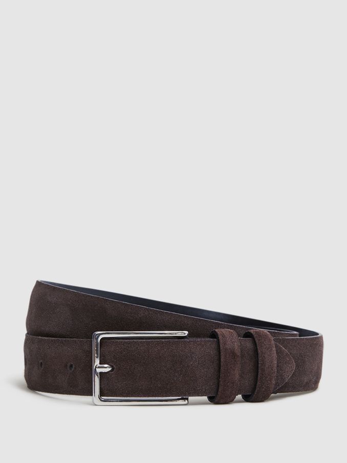 Suede Belt in Chocolate (D29771) | €80