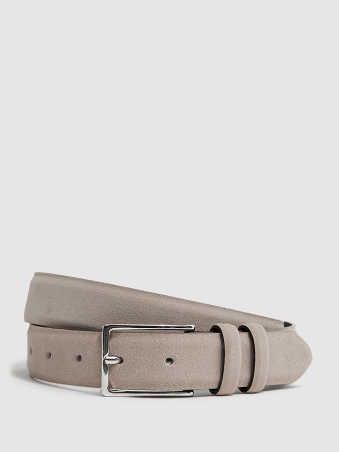 Suede Belt in Stone (D29772) | €80