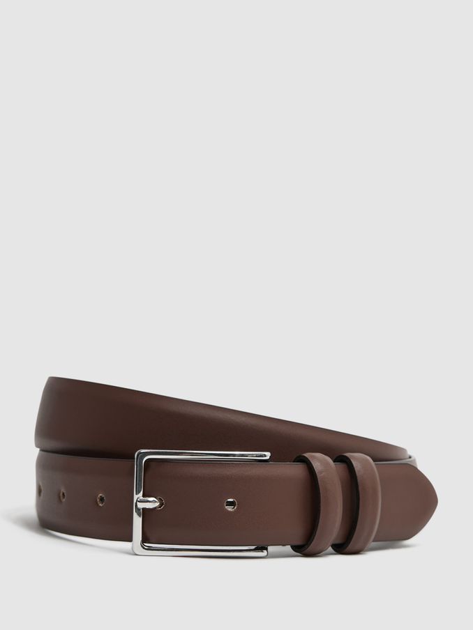 Smooth Leather Belt in Tan (D29792) | €80
