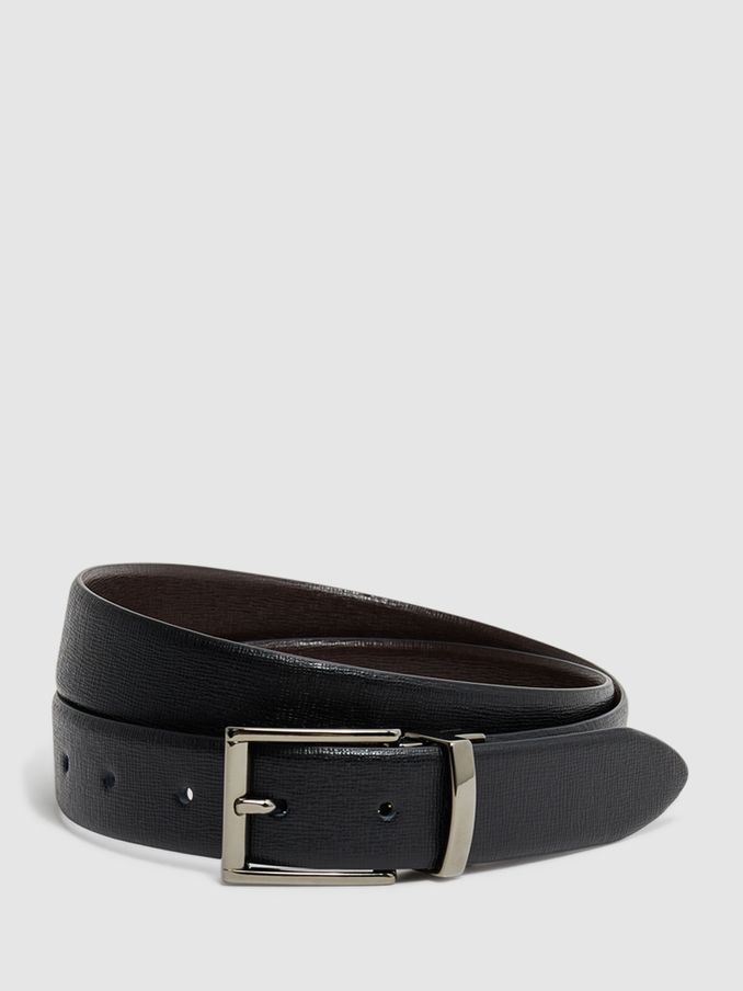 Reversible Leather Belt in Black/Dark Brown (D51053) | €95