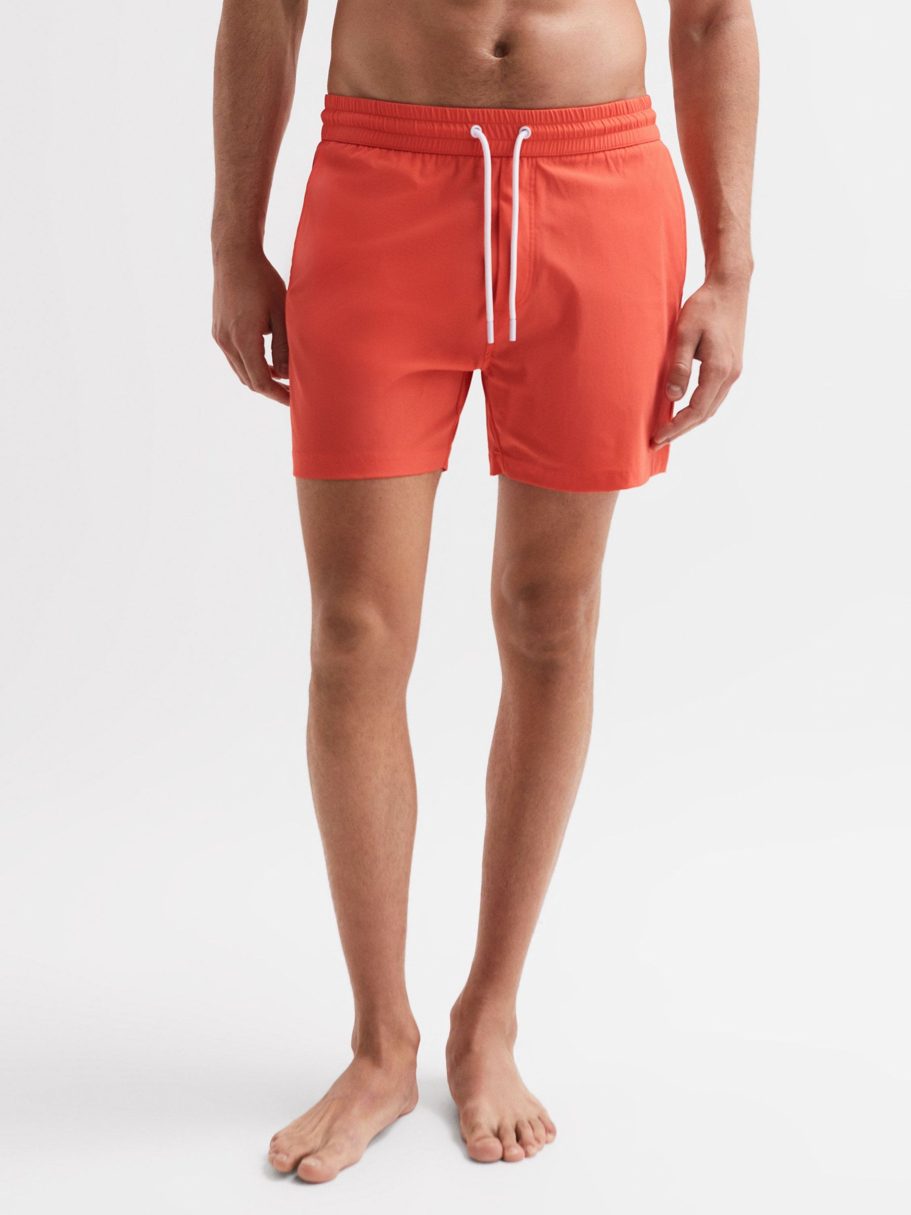 Plain Drawstring Swim Shorts in Bright Orange (D54778) | €75