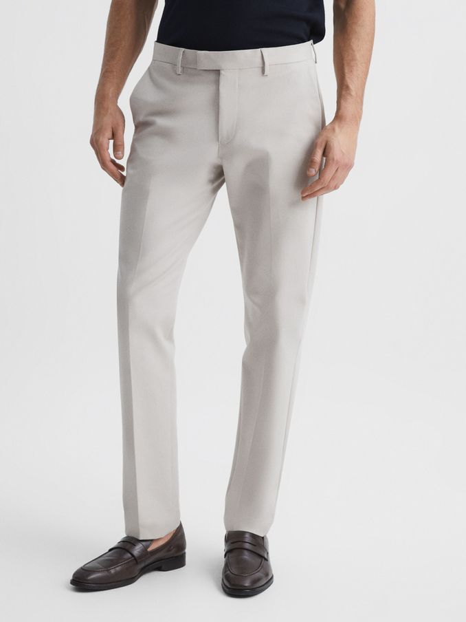Slim Fit Chinos in Stone (D55815) | US$125