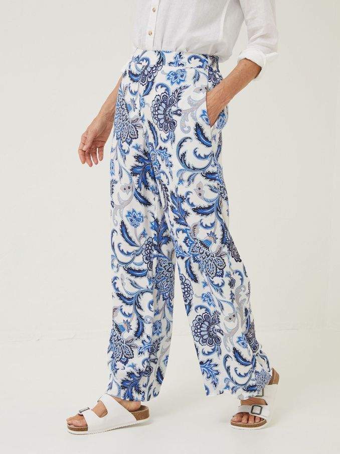 Natural Palace Floral Palazzo Trousers (D57544) | €44
