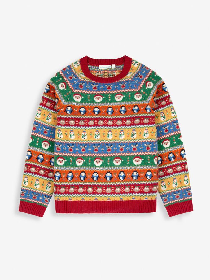 Multi Mens Christmas Fair Isle Pattern Jumper (D66857) | $22