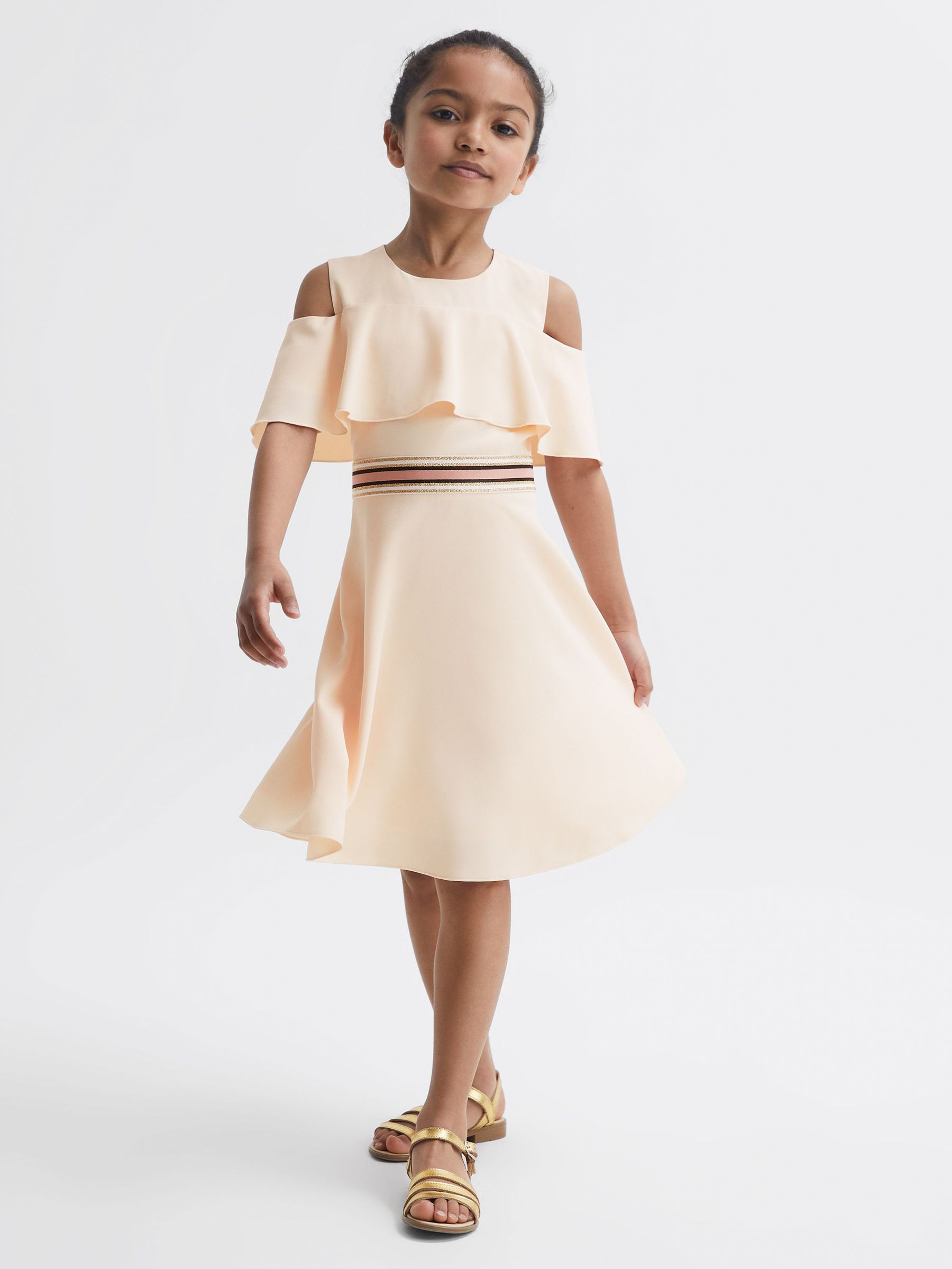 4-9 yrs Off-The-Shoulder Dress in Pink (D68950) | €35
