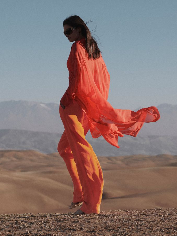 Sheer Kaftan in Coral (D72425) | €86