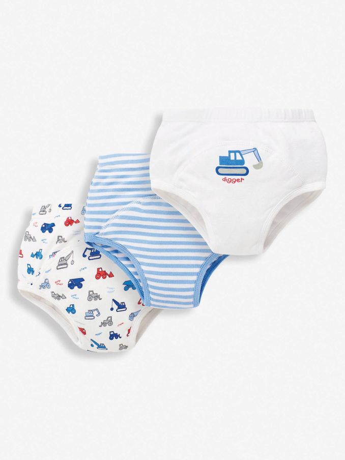 White 3-Pack Training Pants (D78622) | $27