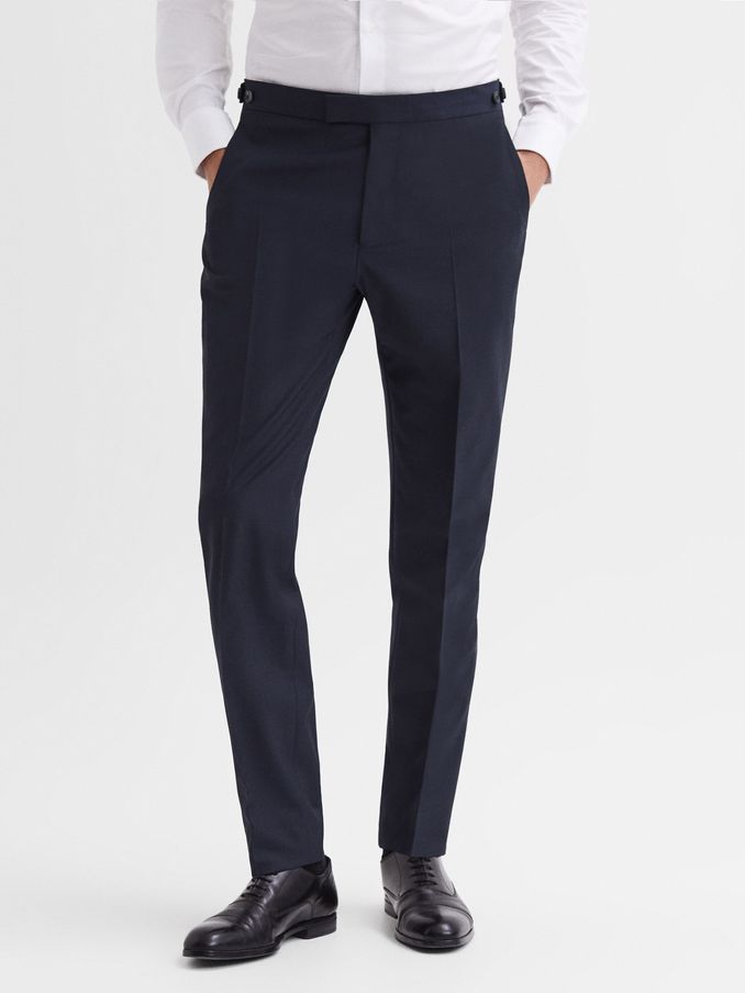Modern Fit Travel Trousers in Navy (D90441) | €170