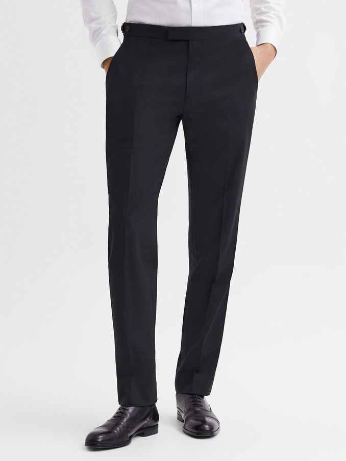 Modern Fit Travel Trousers in Black (D90442) | €170