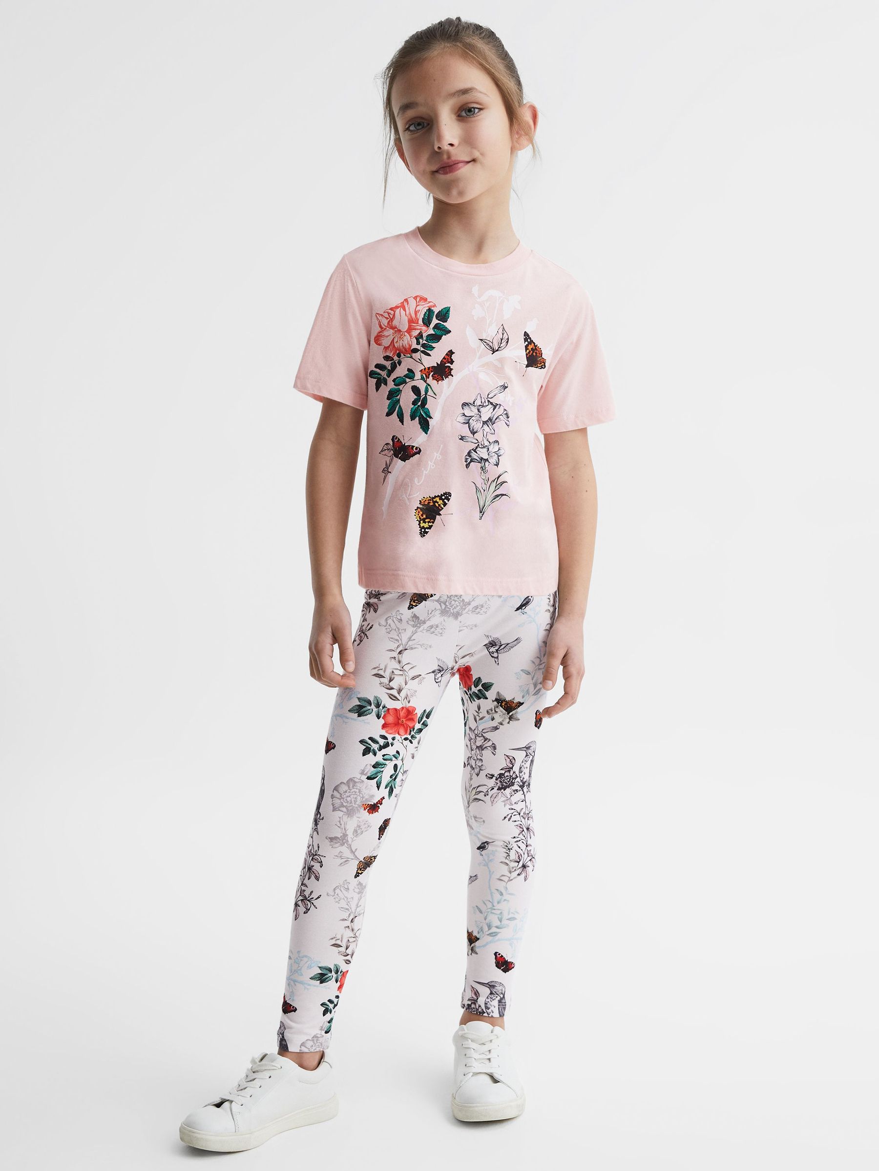 Printed Set - T-Shirt and Leggings in Pink (D98233) | CHF 30