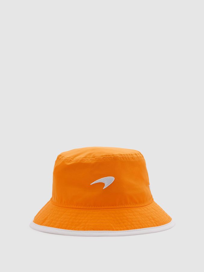 McLaren F1 Embroidered Bucket Hat in Papaya (E04274) | US$46