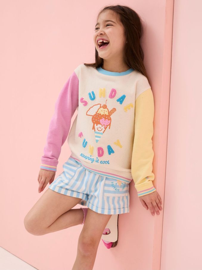 Judes Natural Ice Cream Crew Sweatshirt (E06699) | $20