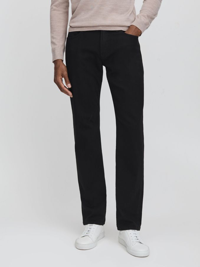 Paige Straight Leg Jeans in Black Shadow (E13742) | €330