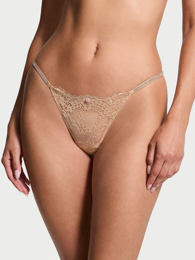 Praline Nude G String Twinkle Strap Knickers (E16317) | €22.50