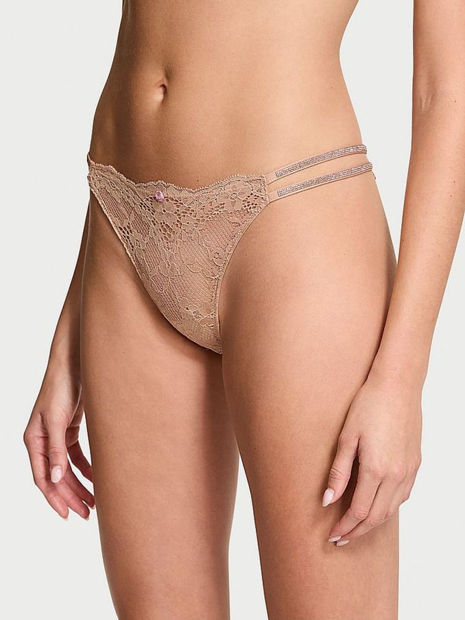 Praline Nude Brazilian Twinkle Strap Knickers (E16319) | €22.50