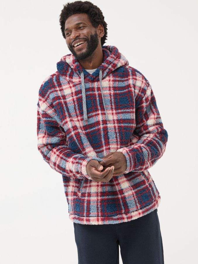 Red Check Sofa Hoodie (E21846) | $38