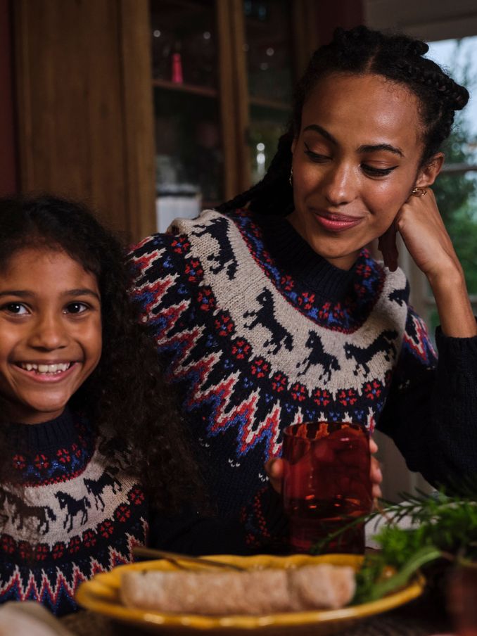 Navy Horse Fairisle Pattern Tunic (E22604) | €39