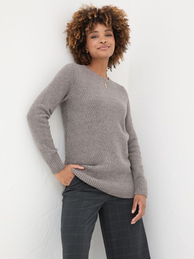 Light Brown Amelia Tunic (E22666) | €46