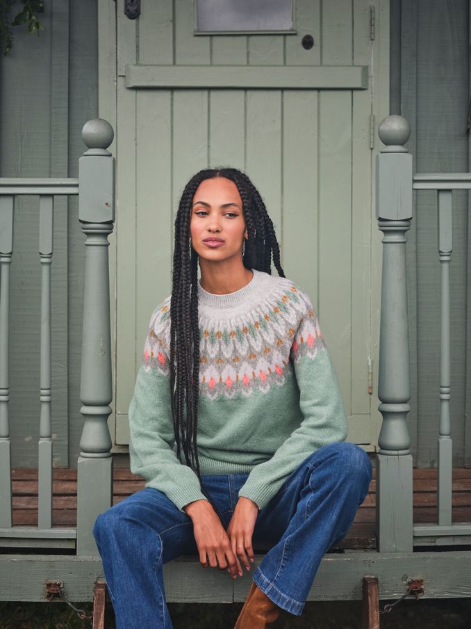 Light Teal Esther Jumper (E22669) | €36
