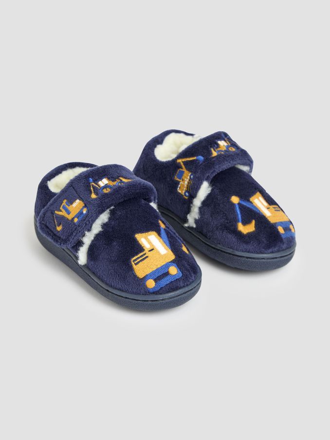Blue Digger Slipper Shoes (E26010) | $28