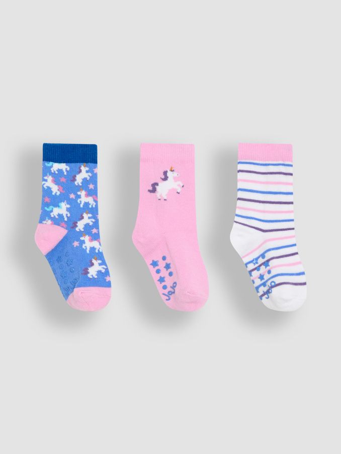 Blue Cotton Socks 3 Pack (E26025) | $16