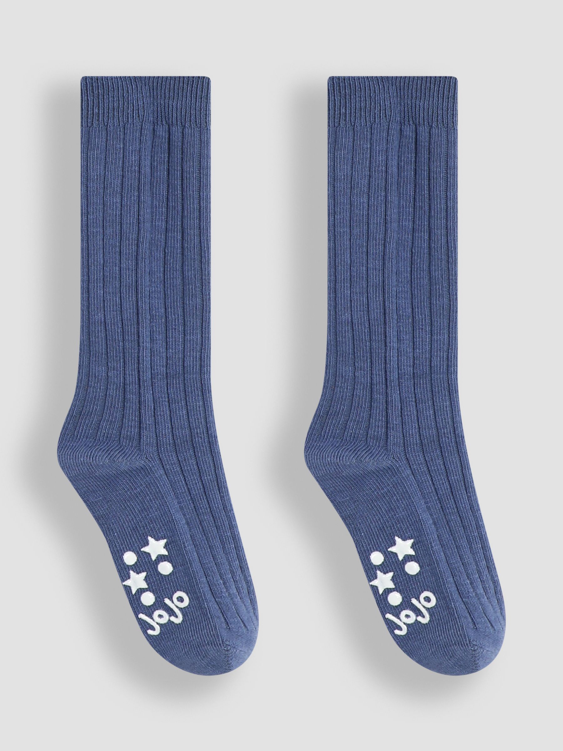 Navy Blue 2-Pack Long Rib Socks (E26040) | $16