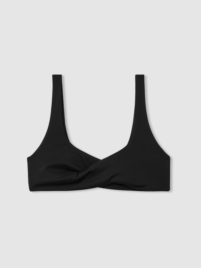 Calvin Klein Underwear Twist Detail Bikini Top in Black (E26058) | €42