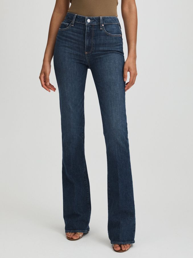 High Rise Laurel Ancient Blue Paige Ancient Blue High Rise Flared Jeans (E26324) | €177