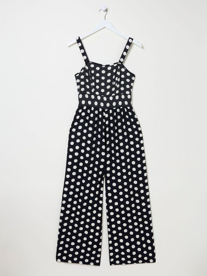 Blue Ruby Polka Dot Jumpsuit (E26591) | €46