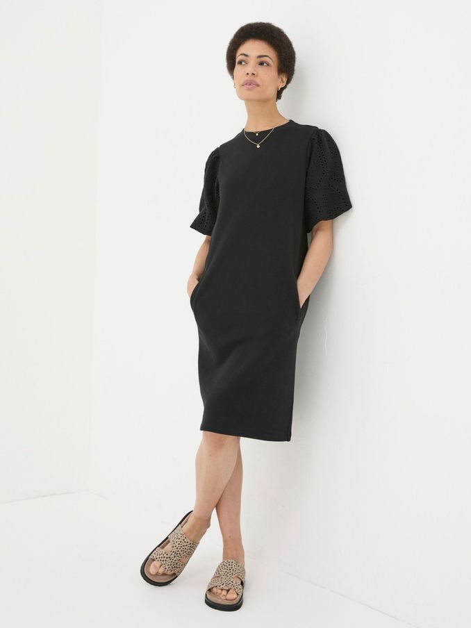 Black Enya Jersey Dress (E26594) | €42