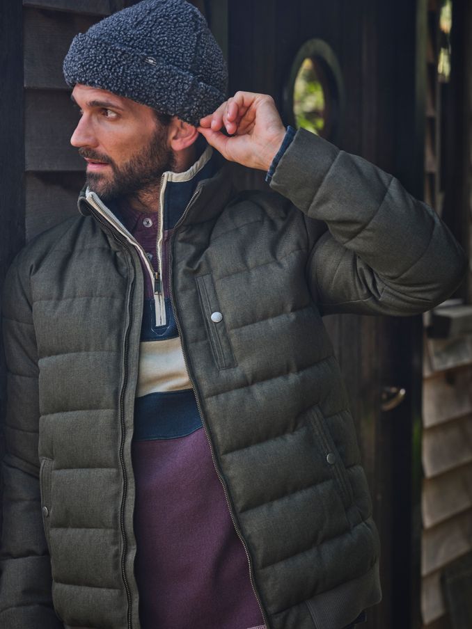 Exmouth Khaki Green Quilted Jacket (E26798) | €72
