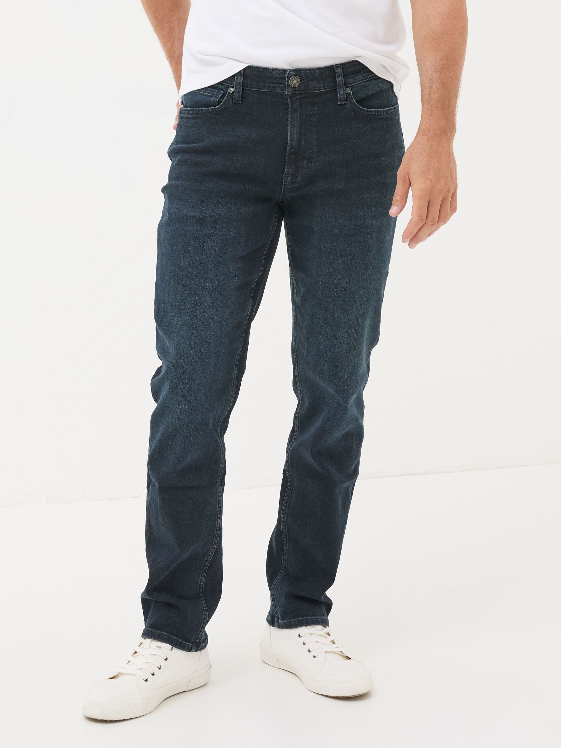 Denim Dark Blue Slim Fit Jeans (E26803) | $92