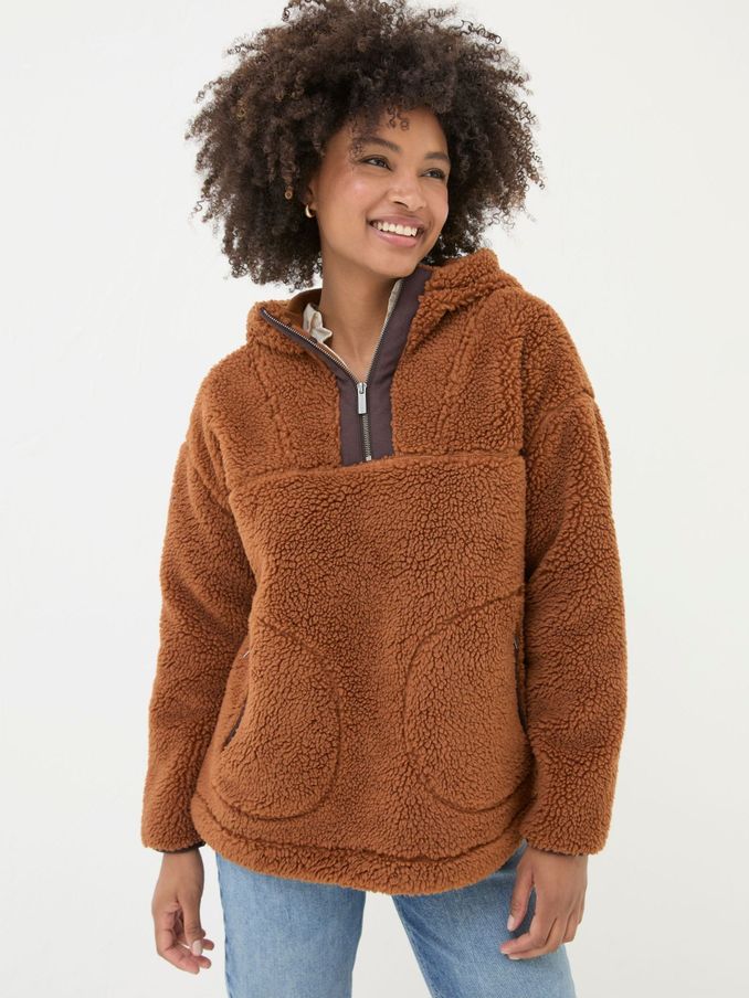 Millie Brown Overhead Fleece (E26811) | $50