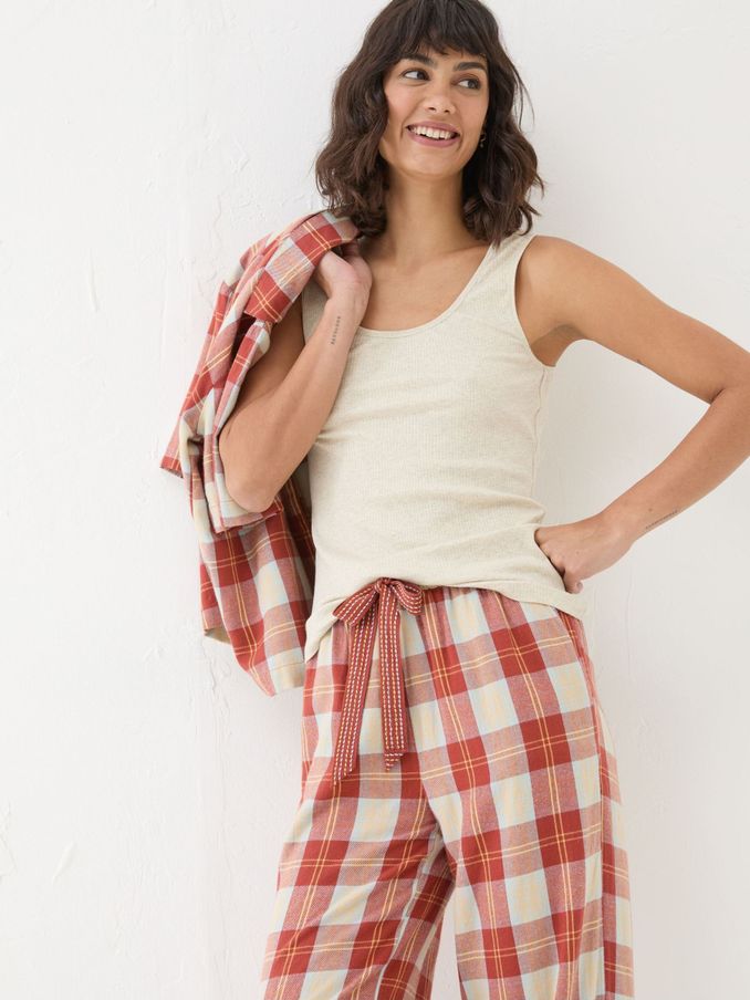 Natural Rib Pyjama Top (E27377) | €15