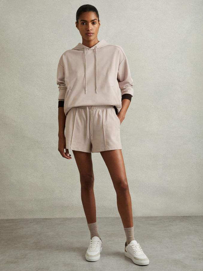 Drawstring Jersey Shorts in Stone (E28603) | €36