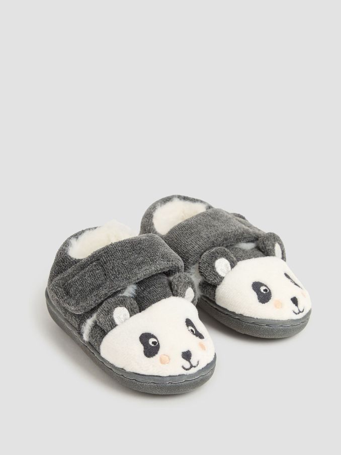 Grey Panda Slipper Shoes (E28719) | $28