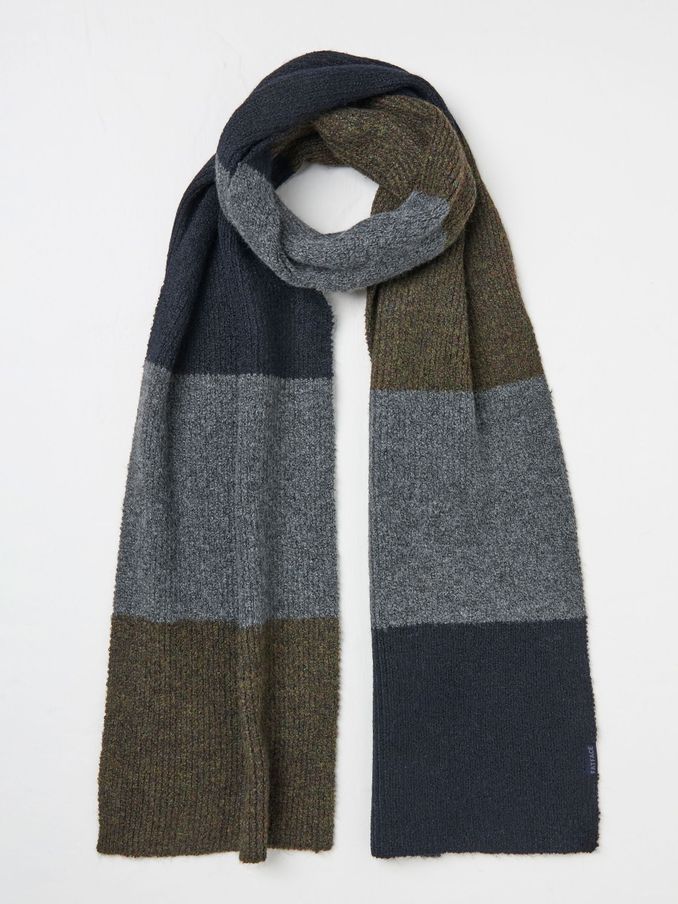 Navy Leo Colourblock Scarf (E29843) | €21