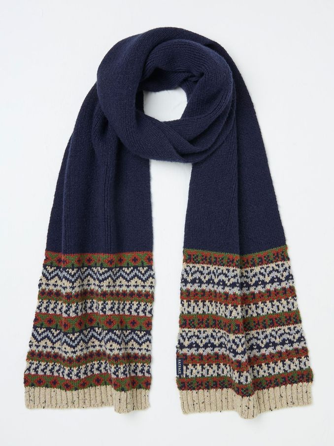 Navy Whistler Scarf (E29844) | €13