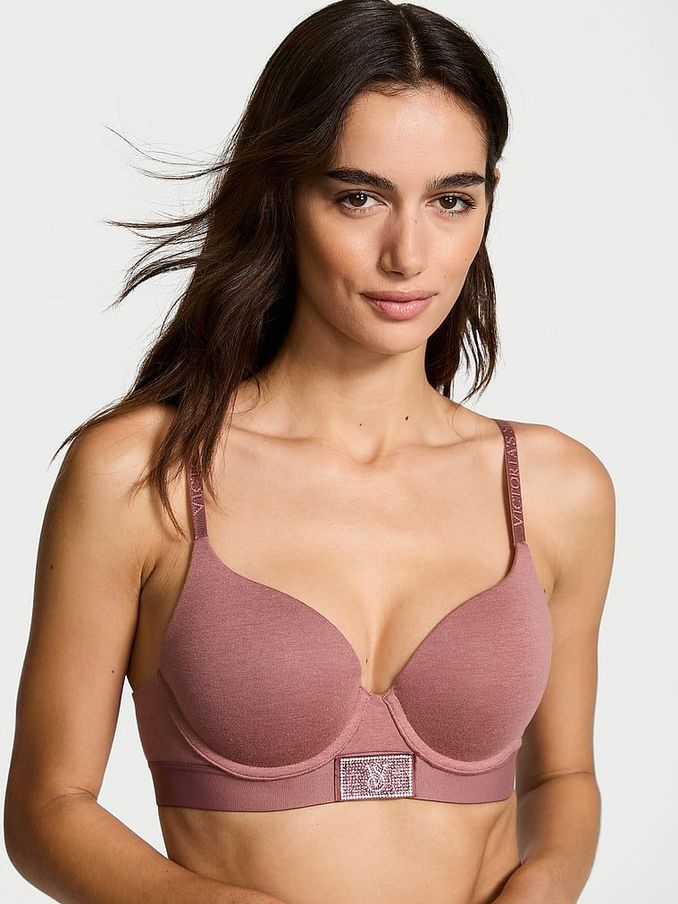 Vintage Rose Pink Push Up Shine Patch Bra (E31164) | €45