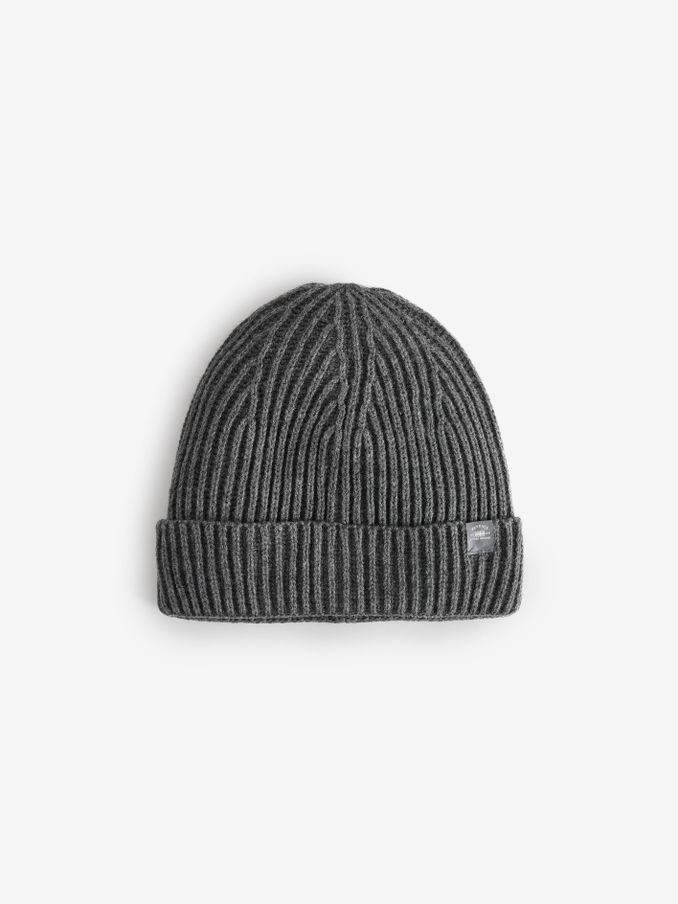 Charcoal Grey Plaited Beanie (E33201) | €15