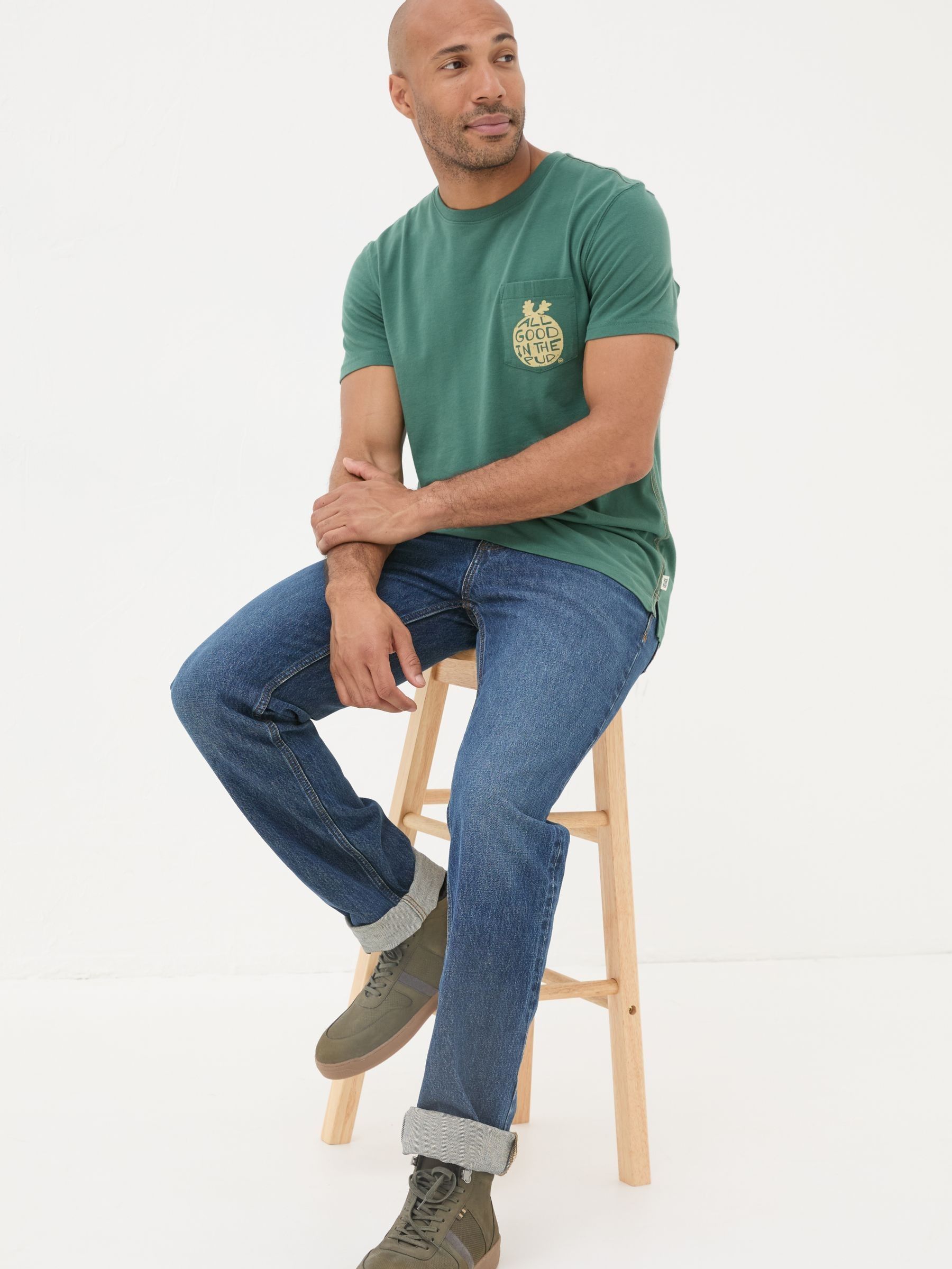 Dark Green All Good In The Pud 100% Cotton T-Shirt (E33972) | €15