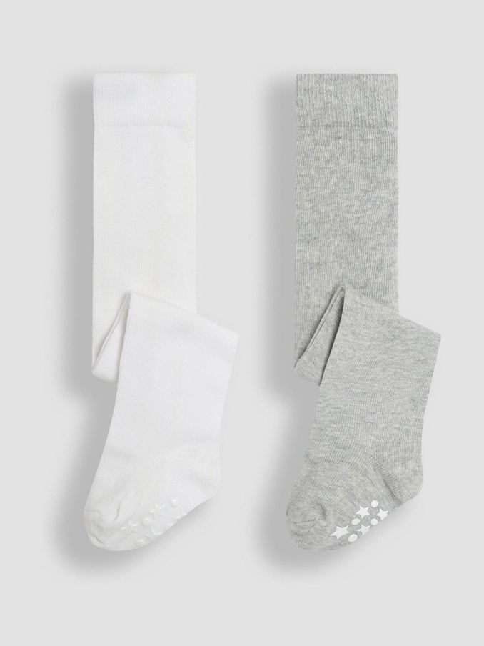 Grey 2-Pack Cotton Rich Tights (E35719) | $26