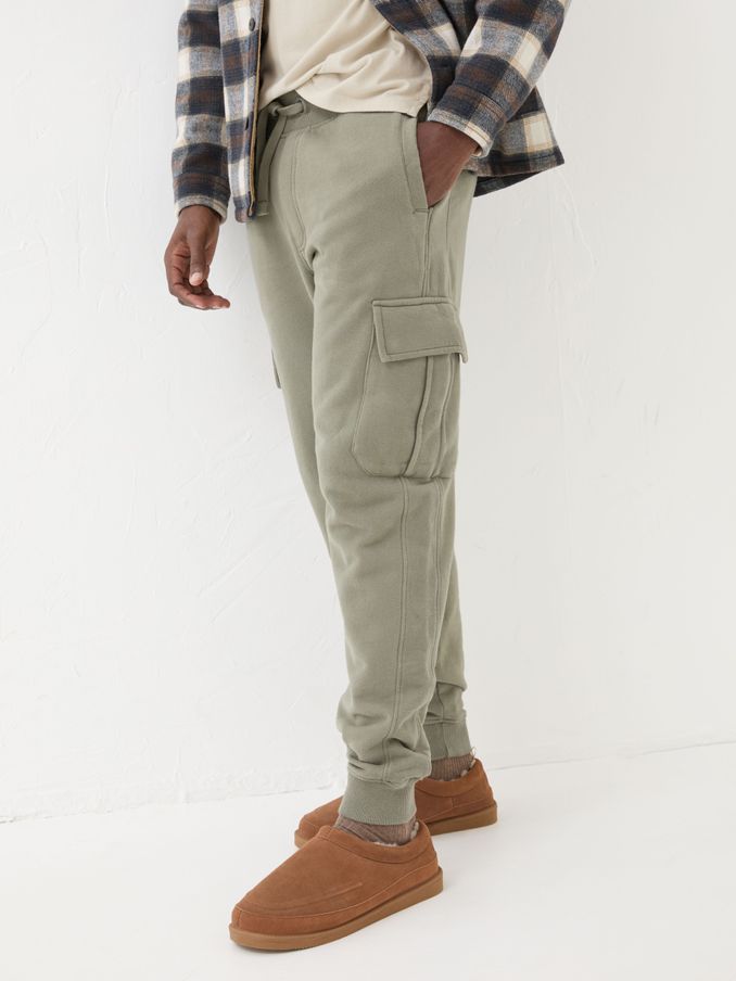 Brooke Khaki Green Cargo Joggers (E35801) | €33
