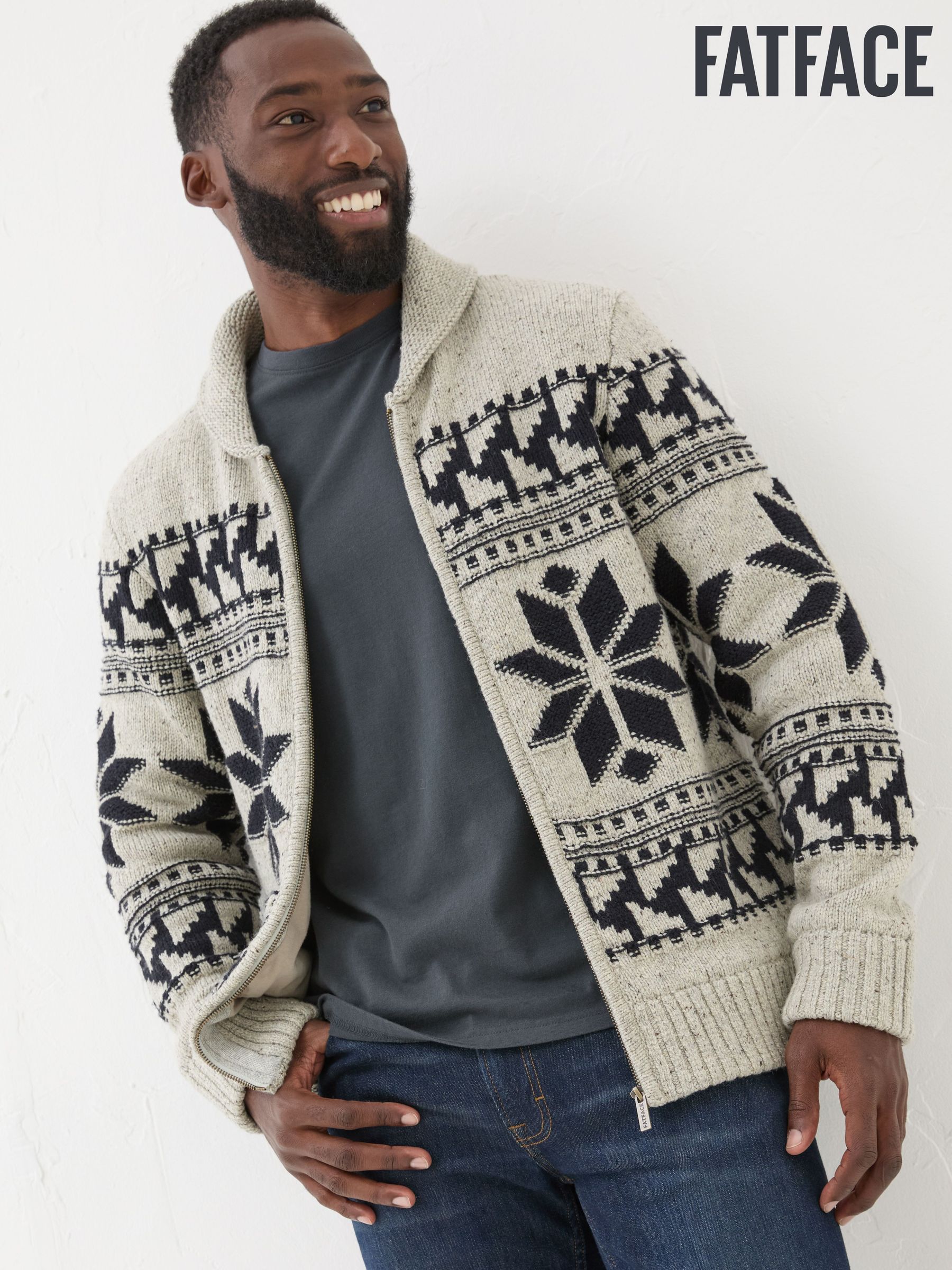 Grey Shawl Cardigan (E36430) | $76