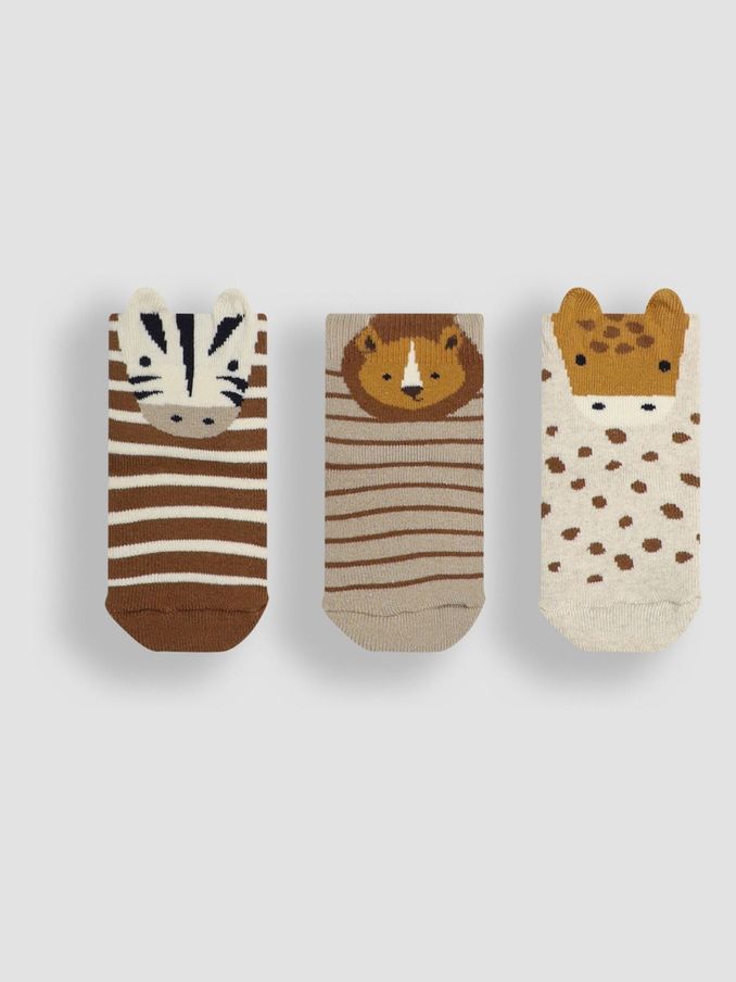 Neutral 3-Pack Extra Thick Safari Socks (E37623) | $18