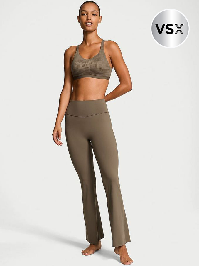 Olive Green Elevate™ Stretch Flare Leggings (E39876) | €79