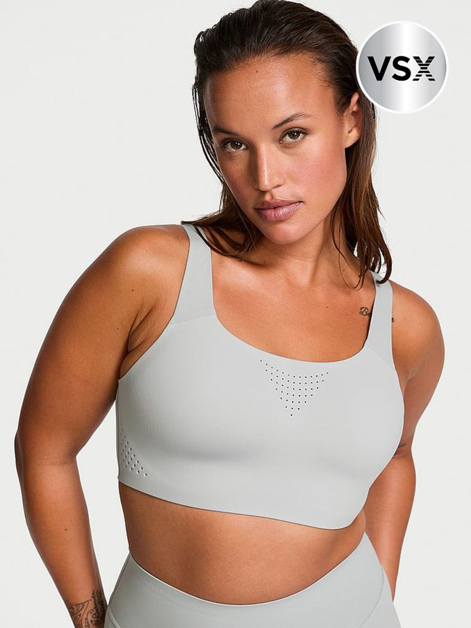 Starstruck Grey Back Close Featherweight Max High Support Sports Bra (E39881) | €52